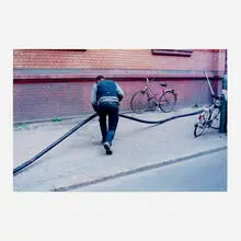 Stephen Waddell, Man with Cable, 2004, Lightjet print