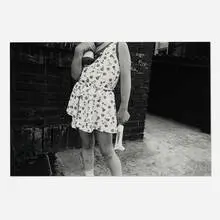 Mark Cohen, Girl Holding Popsicle (from the Portfolio of 10 Photographs 1971-1981), gelatin silver print