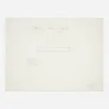 Robert Morris, Hanging Slab (Cloud) 1962, 1972, graphite on paper