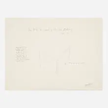 Robert Morris, Box with the Sound of Its Own Making, 1972, graphite on paper (double-sided)