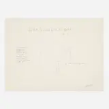 Robert Morris, Box with the Sound of Its Own Making, 1972, graphite on paper (double-sided)