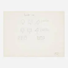 Robert Morris, Permuted Pieces, 1972, graphite on paper