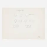 Robert Morris, Permuted Pieces, 1972, graphite on paper