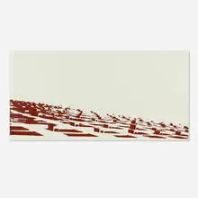 Rita McBride, Attics and Old Rooms Panel (cream), 2001, porcelain enamel on steel