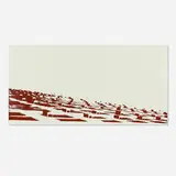 Rita McBride, Attics and Old Rooms Panel (cream), 2001, porcelain enamel on steel