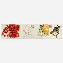 Nancy Spero, Genesis, 1985, collage and hand-printing on paper