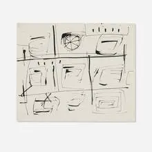 Morris Louis, Untitled (D409), 1953, pen and ink on paper