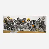 Alexander Charriol, AA Meeting, oil and oil stick on canvas