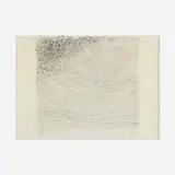 Warren Rohrer, Untitled, 1988, graphite rubbing over cherry bark and lithograph