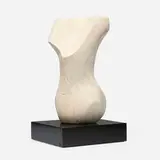 Henry Royer, Torso 11, 2006, Botticini marble on wood base