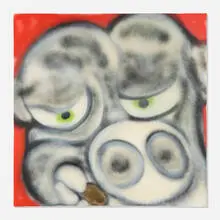 Andy Diaz, Untitled, 2021, spray paint on canvas