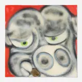 Andy Diaz, Untitled, 2021, spray paint on canvas