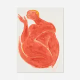 Sienna Monotype by Tunji Adeniyi-Jones, 2017, monoprint, sold Jun 2025
