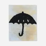Donald Baechler, Umbrella, 2001, gouache and tea on paper