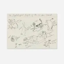 Karen Finley, The psychological profile of the 100 acre wood, 1997, ink on paper