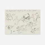 Karen Finley, The psychological profile of the 100 acre wood, 1997, ink on paper