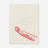 Raymond Pettibon, For the guiding…, graphite and gouache on printed paper (double-sided)
