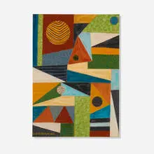 Emil Bisttram, Untitled, 1940, encaustic wax crayon on paper