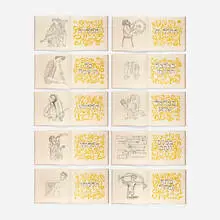 Ben Shahn, Hallelujah, 1970, lithograph in bound illustrated book