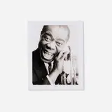 Bert Stern, Louis Armstrong, 1958, unique Polaroid Type 52 PolaPan print