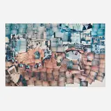 David Hockney, Interior, Pembroke Studios, London, 1986, unique large-format Polaroid Polacolor print