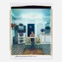 Francis by Robert Rauschenberg, 1987, unique large-format Polaroid Polacolor print, sold Jun 2025