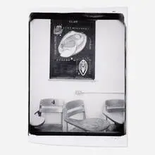 Catherine Wagner, Classroom (from the American Classroom Series), 1985, unique large-format Polaroid Polacolor print