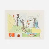 Roberto Sebastian Matta, Pan, Ton Io, 1968, lithograph in colors on Arches