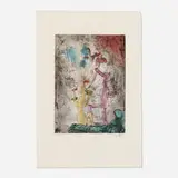 Roberto Sebastian Matta, Vivante mortalité, 1973, etching and aquatint in colors