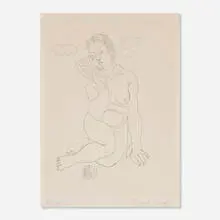 Nude with Sea Shells by Raoul Dufy, 1929, etching, sold Jul 2023