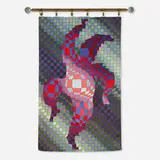 Panderlak by Victor Vasarely, cotton and synthetic tapestry, sold Jul 2023