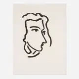 Henri Matisse, Nadia regardant à droite, offset lithograph on Stonehenge