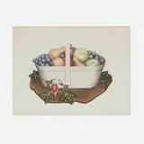 Grant Wood, Fruits, 1939, lithograph with hand-coloring