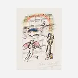 Marc Chagall, Untitled (from La féerie et le royaume portfolio), 1972, lithograph in colors