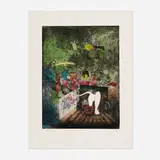 Roberto Sebastian Matta, Untitled (from the Bonjour Max Ernst portfolio), 1976, etching in colors