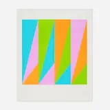 Max Bill, Four Equal Colours in Four Groups, 1975, screenprint in colors