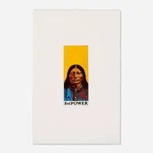 Peter Blake, Red Power (from The Wrestlers suite), 1972, screenprint in colors