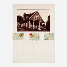 John Baeder, The Dixon, 1980, etching and screenprint in colors with collage