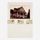 John Baeder, The Dixon, 1980, etching and screenprint in colors with collage