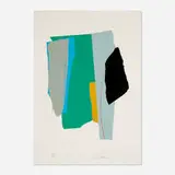 Larry Zox, Sounds Cut II, 1980, screenprint in colors