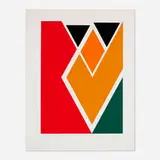 Larry Zox, Diamond Drill, c. 1967, screenprint in colors