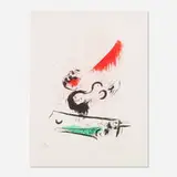 Marc Chagall, La Tour Eiffel verte (from the Chagall series), 1957, lithograph in colors