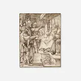 Albrecht Durer, Christ Before Caiaphas (from the Small Passion series), c. 1508, woodcut