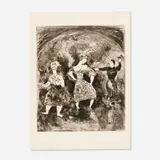 Marc Chagall, Testament expliqué par Ésope (from the Les fables de La Fontaine series), etching