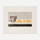 Tessa Beaver, Onions, etching and aquatint in colors