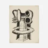 Seymour Lipton, Oracle: Study for Clairvoyant, 1969, lithograph