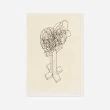 Miguel Ortiz Berrocal, Axonométrie, 1973, etching