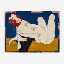 David Hare, Cronus Hermaphrodite, 1972, lithograph in colors