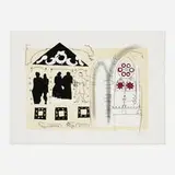 John Piper, Rudbaxton, Pembrokeshire: 17th Century Monument, 19th Century Furnishing (from A Retrospect of Churches suite)