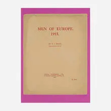 Ronald B. Kitaj, Men of Europe 1915, 1972, screenprint in colors